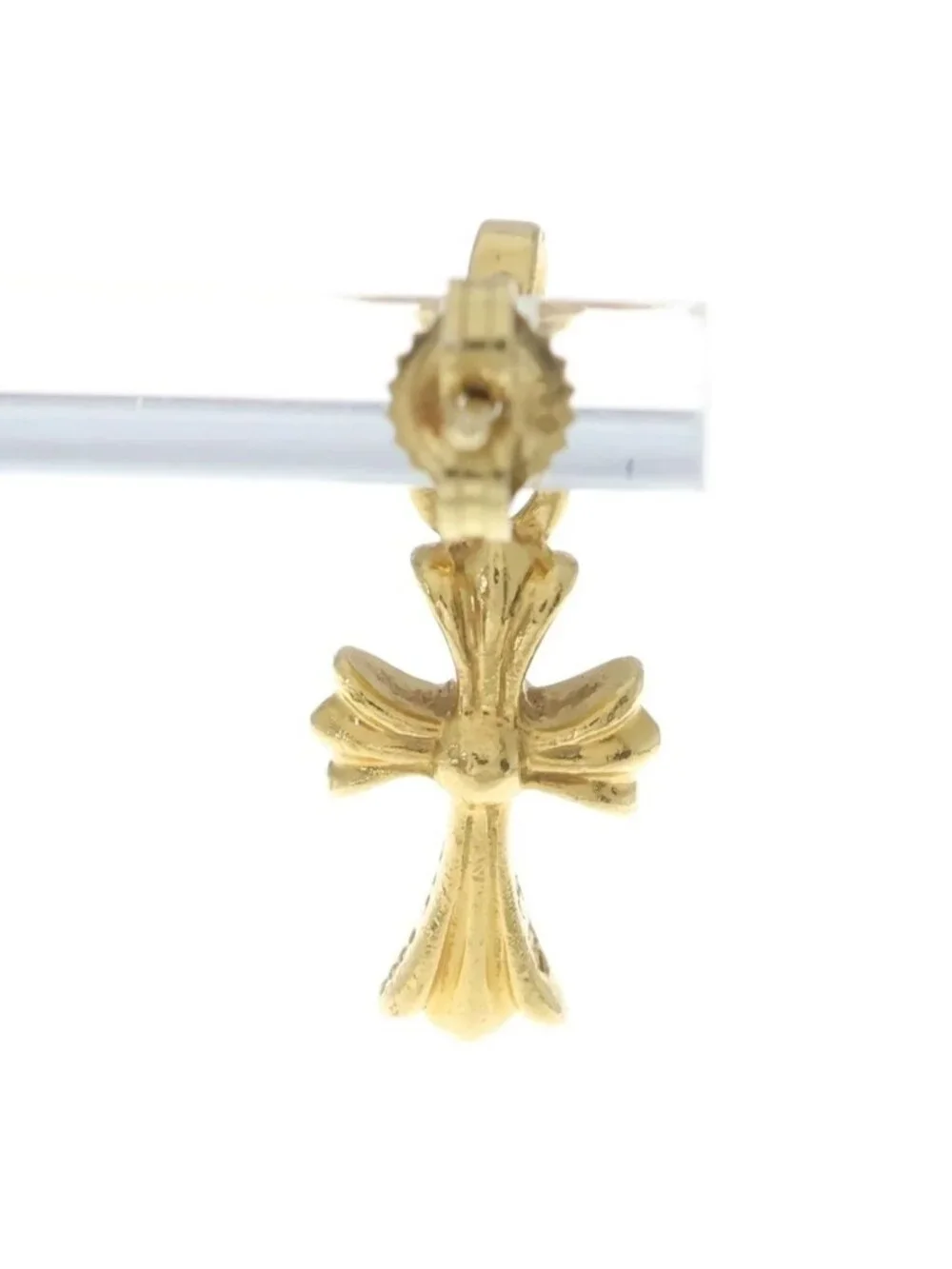 Chrome Hearts 22k Bby Pprchn 22k Baby Fat Drop Gold Earrings